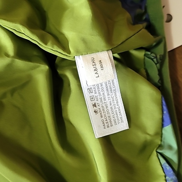 Children Puffer Vest Boys 6-7 years Green Dinosaur print Casual lightweight - Picture 10 of 11